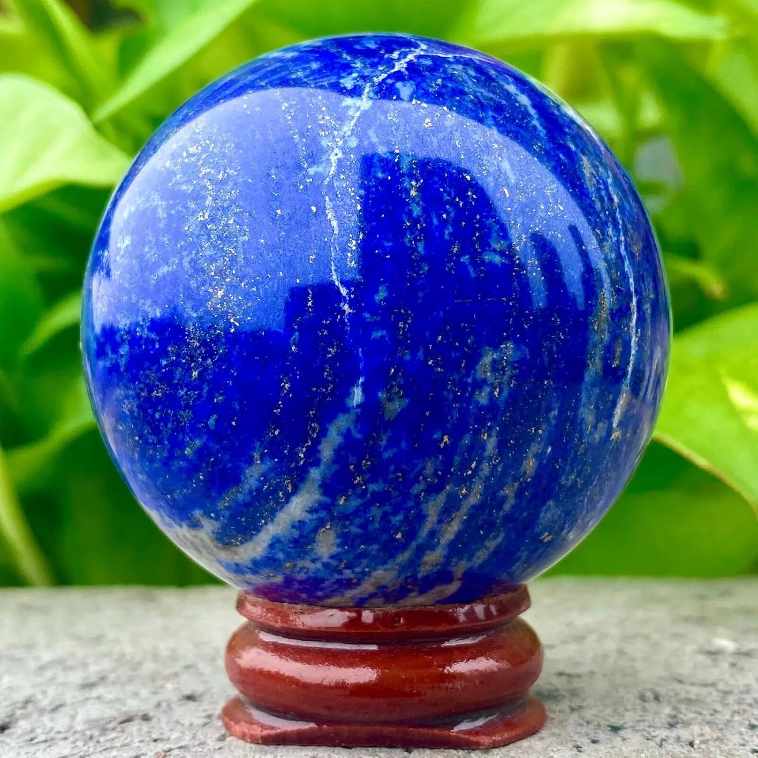 AtkitS Lapis Lazuli Crystal Ball 400-500g for Reiki and Healing