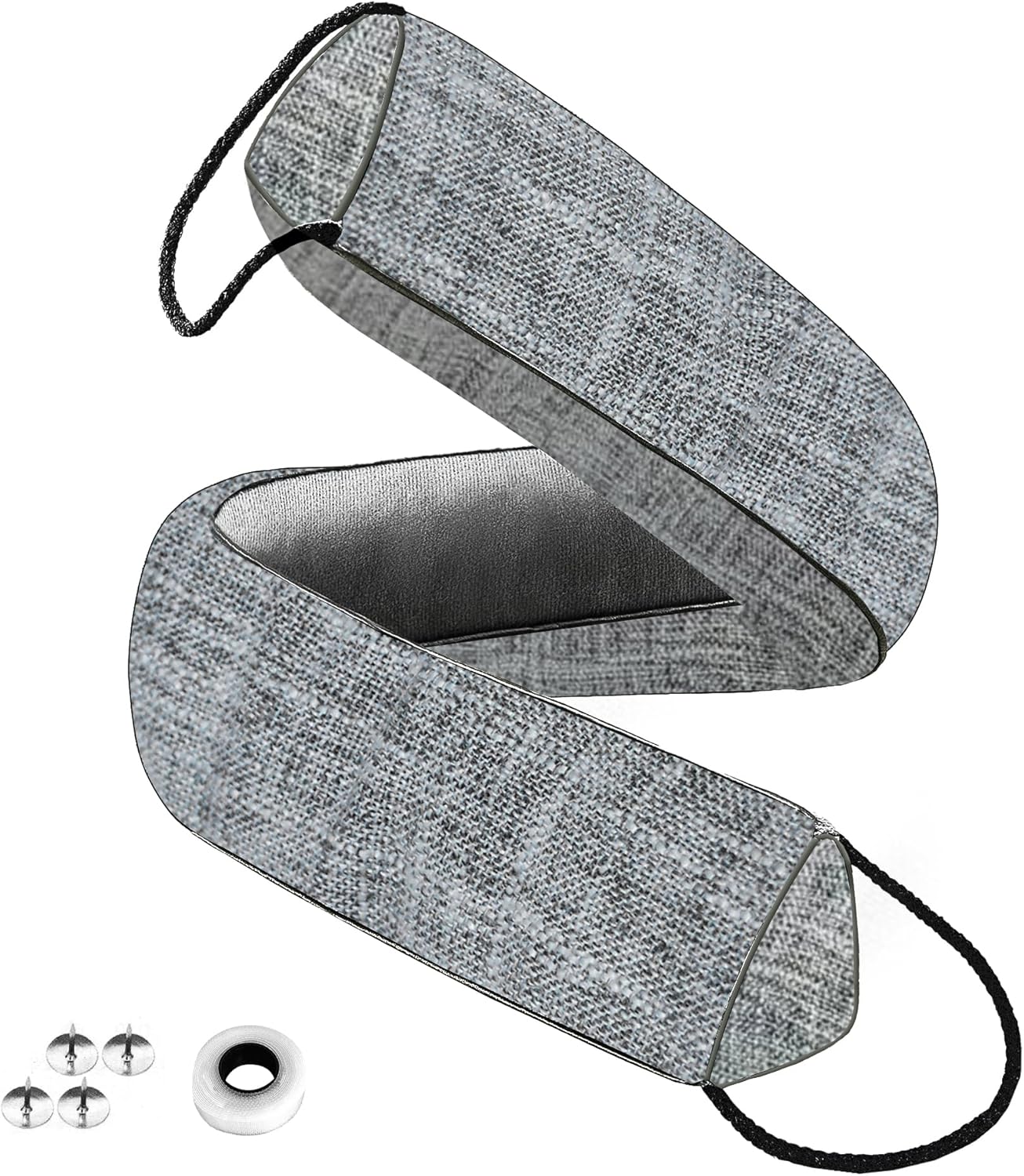 QUOLIX Triangle Door Draft Stopper 32 Inches Gray