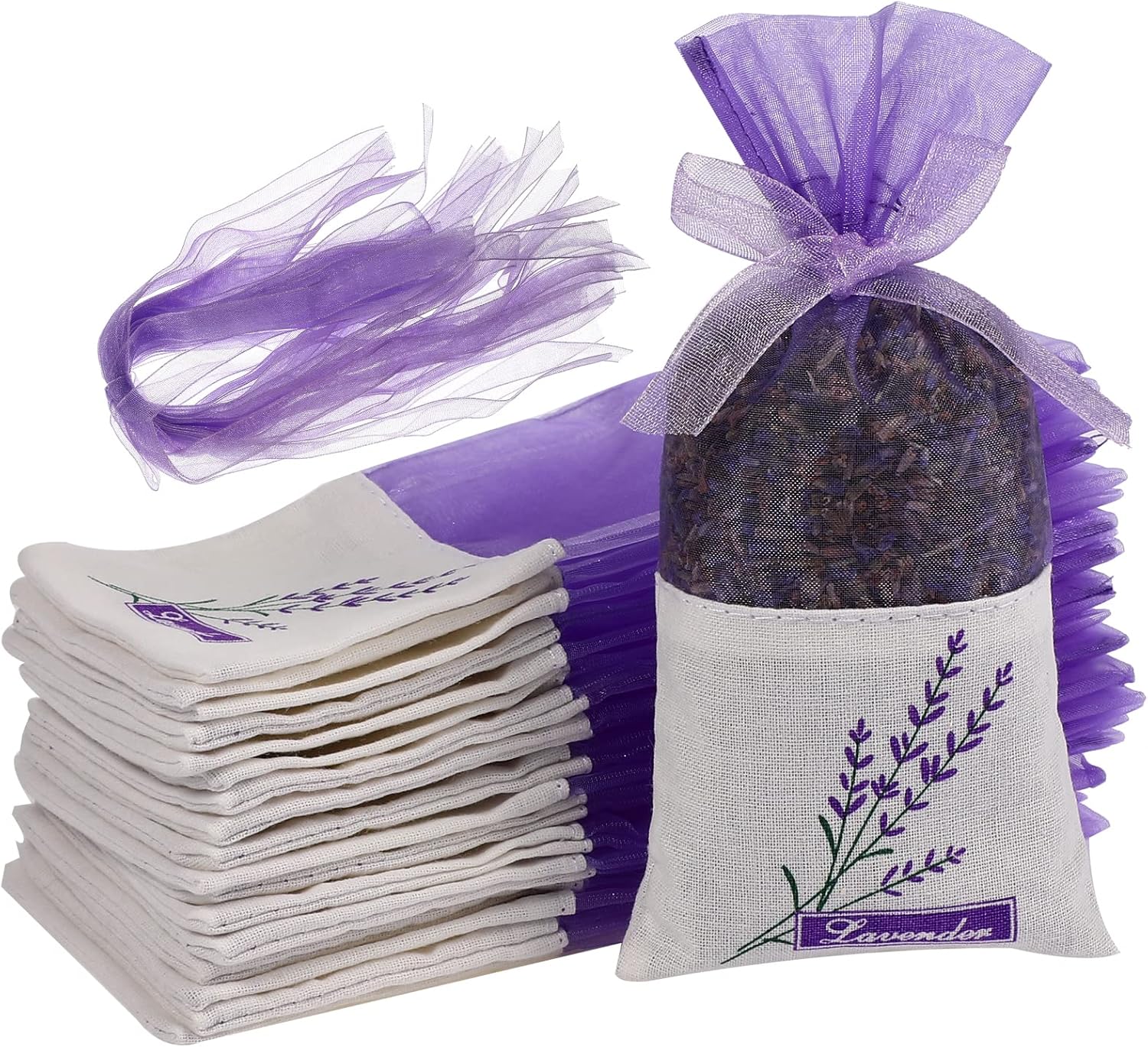 FOMIYES Lavender Sachet Bags 30pcs Empty