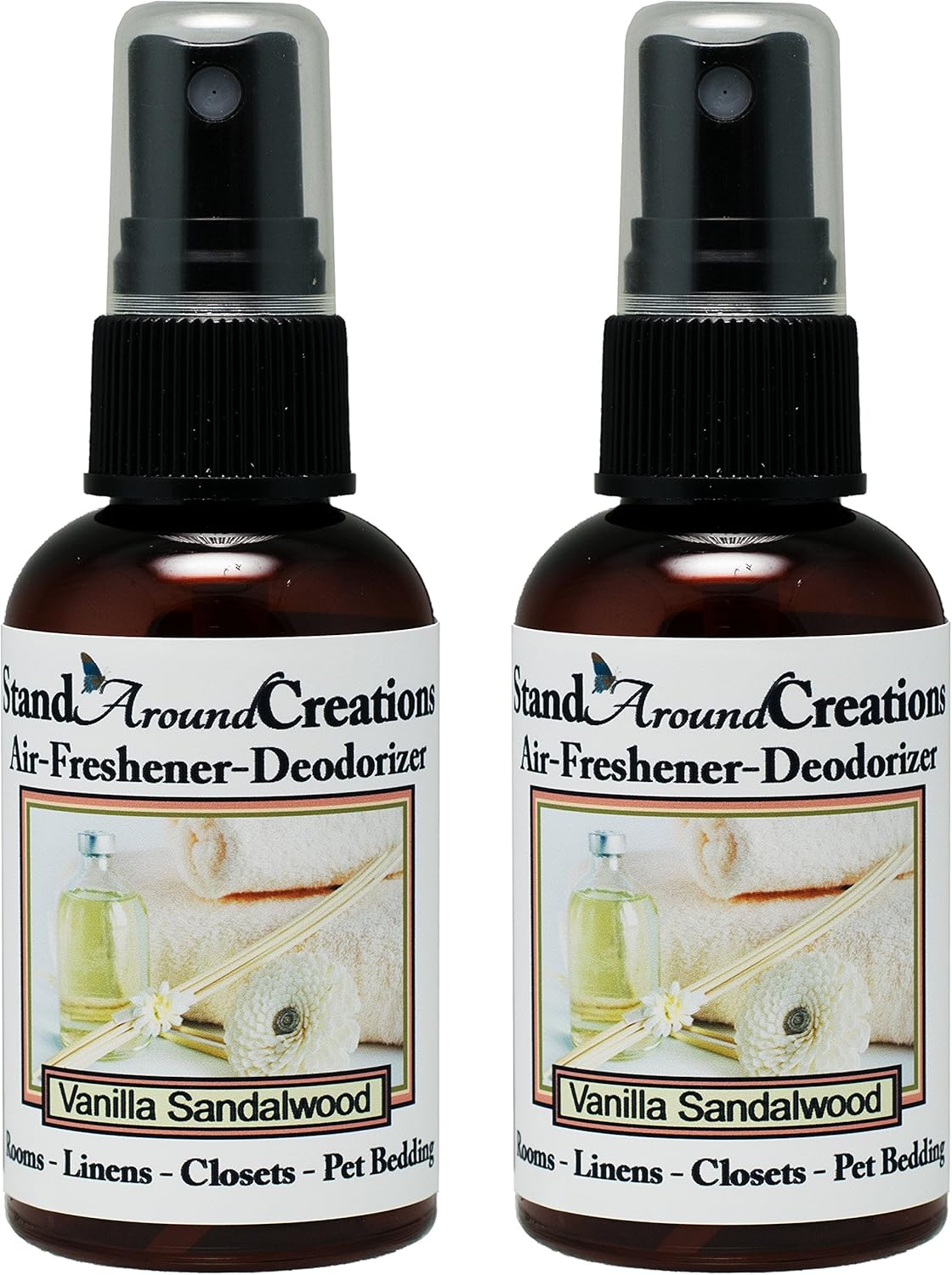 Set of 2 Vanilla Sandalwood Room Spray