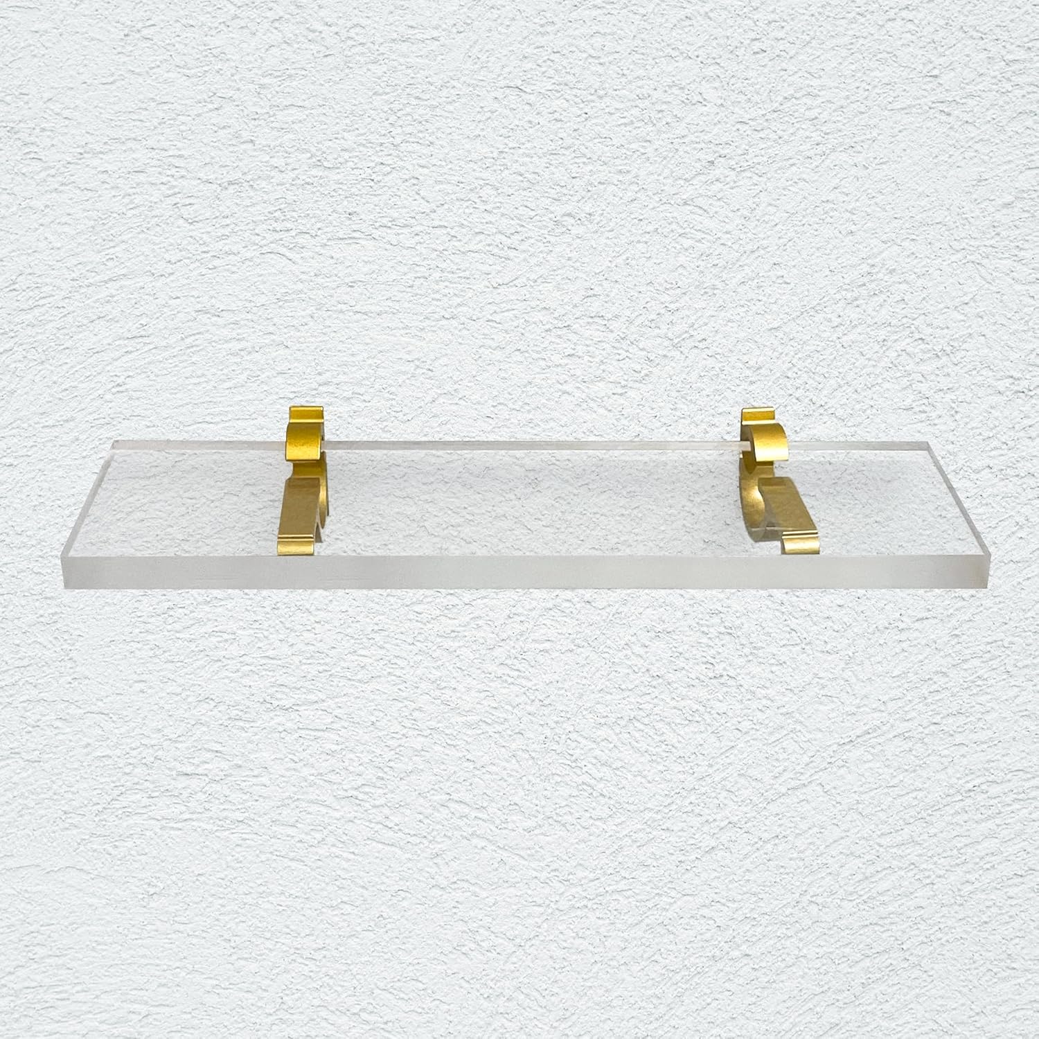 Clear Acrylic Floating Shelves 115 34 Thick Pack of 2