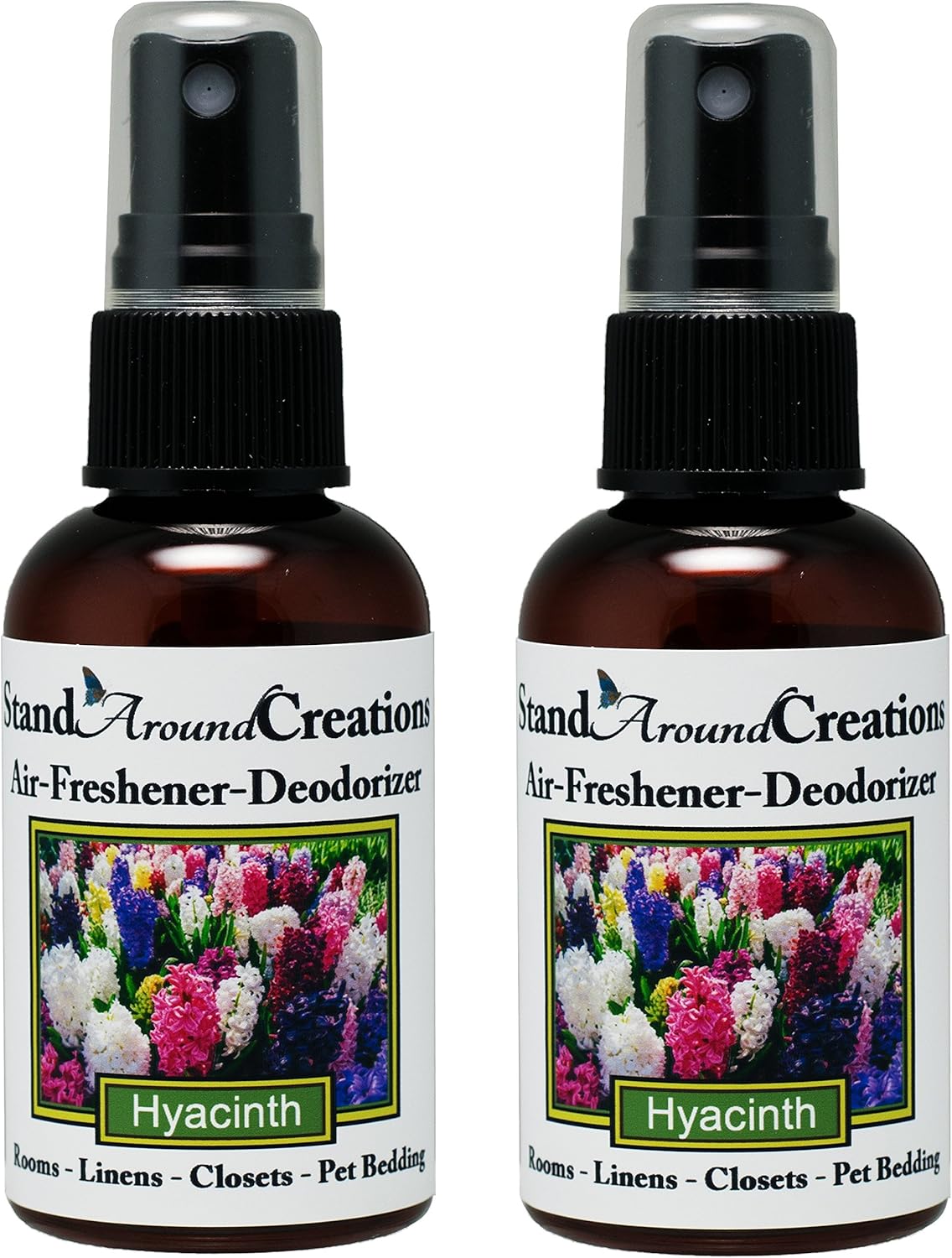 Set of 2 Hyacinth Scented Room Spray for Fresh Air and Linens