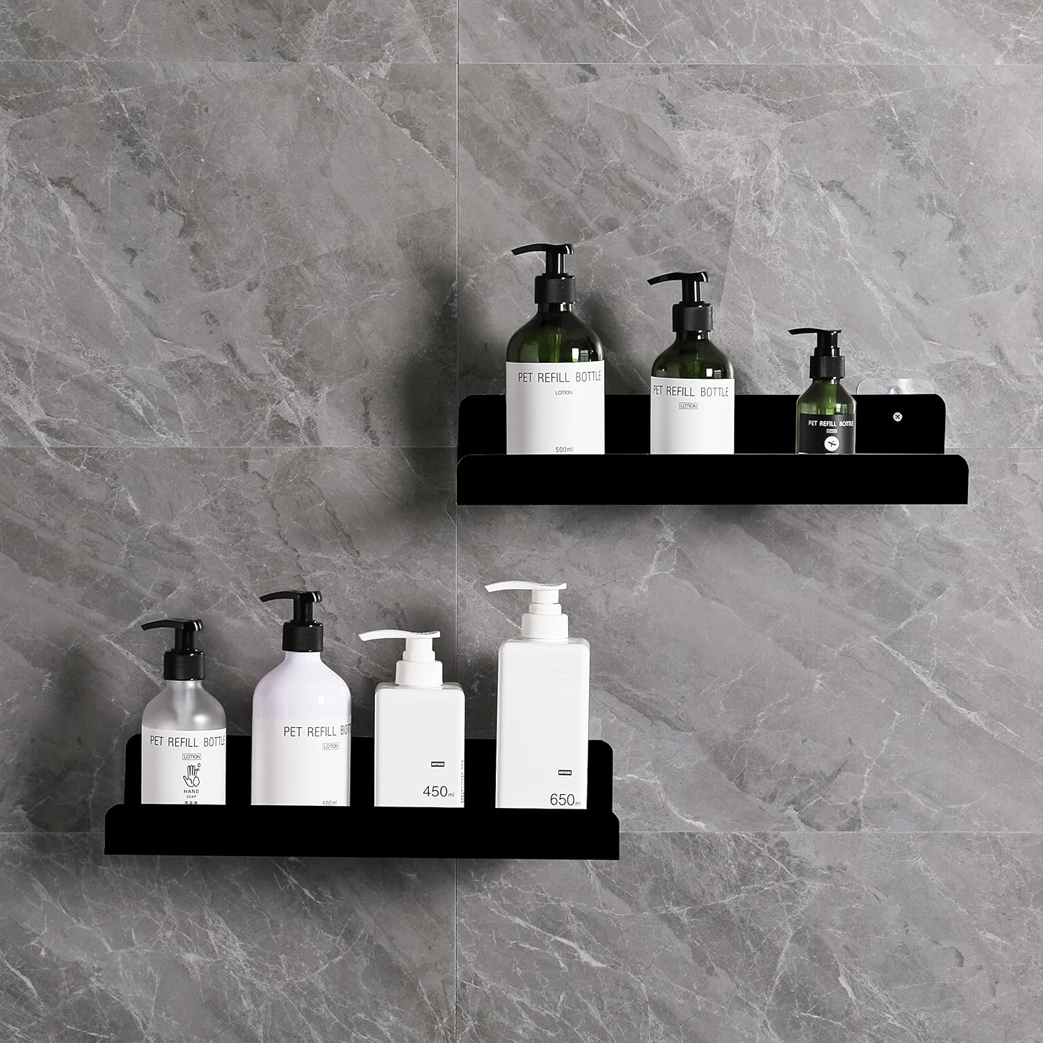Sooyee 6 Pack Floating Shelves Wall Mounted Bookshelf