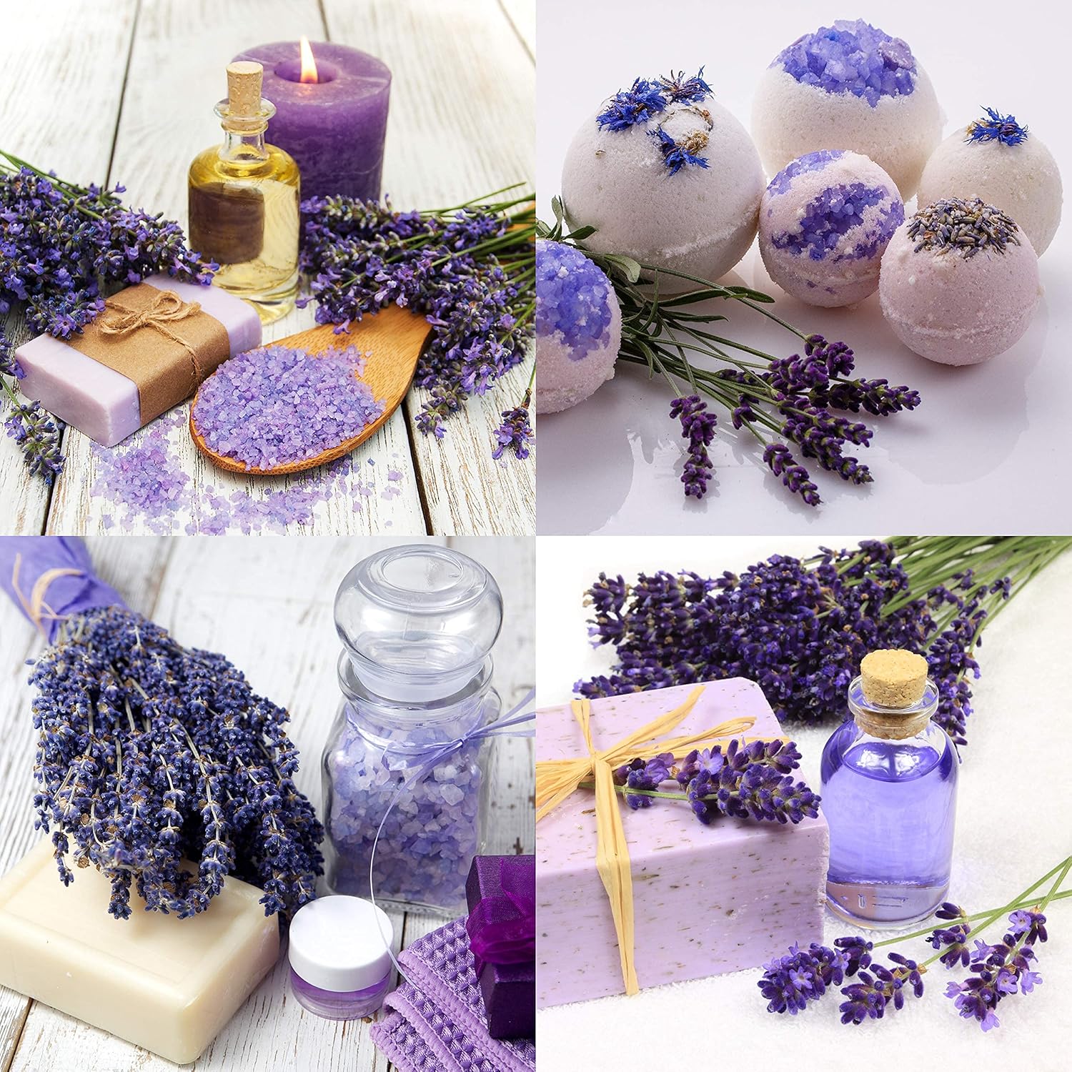 8 Cups Lavender in Large Glass Bottle for Sachets
