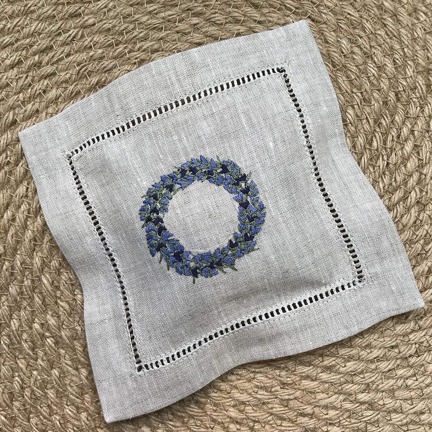 Hand Embroidered Lavender Pillow Sachet Bag Set of 3