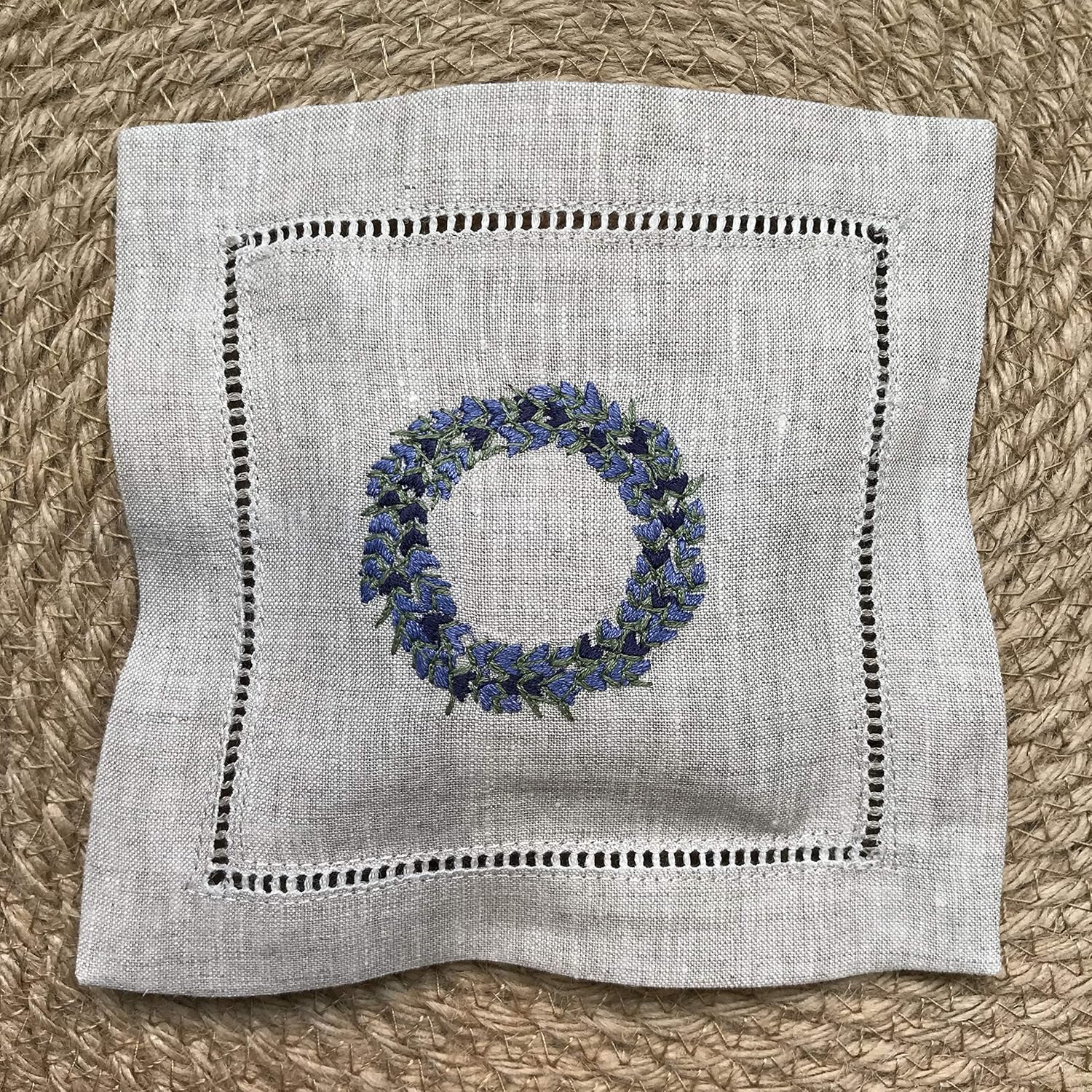 Hand Embroidered Lavender Pillow Sachet Bag Set of 3